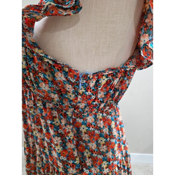 Floral Tiered Maxi Dress By English Factory Size S - Picture 11 of 12